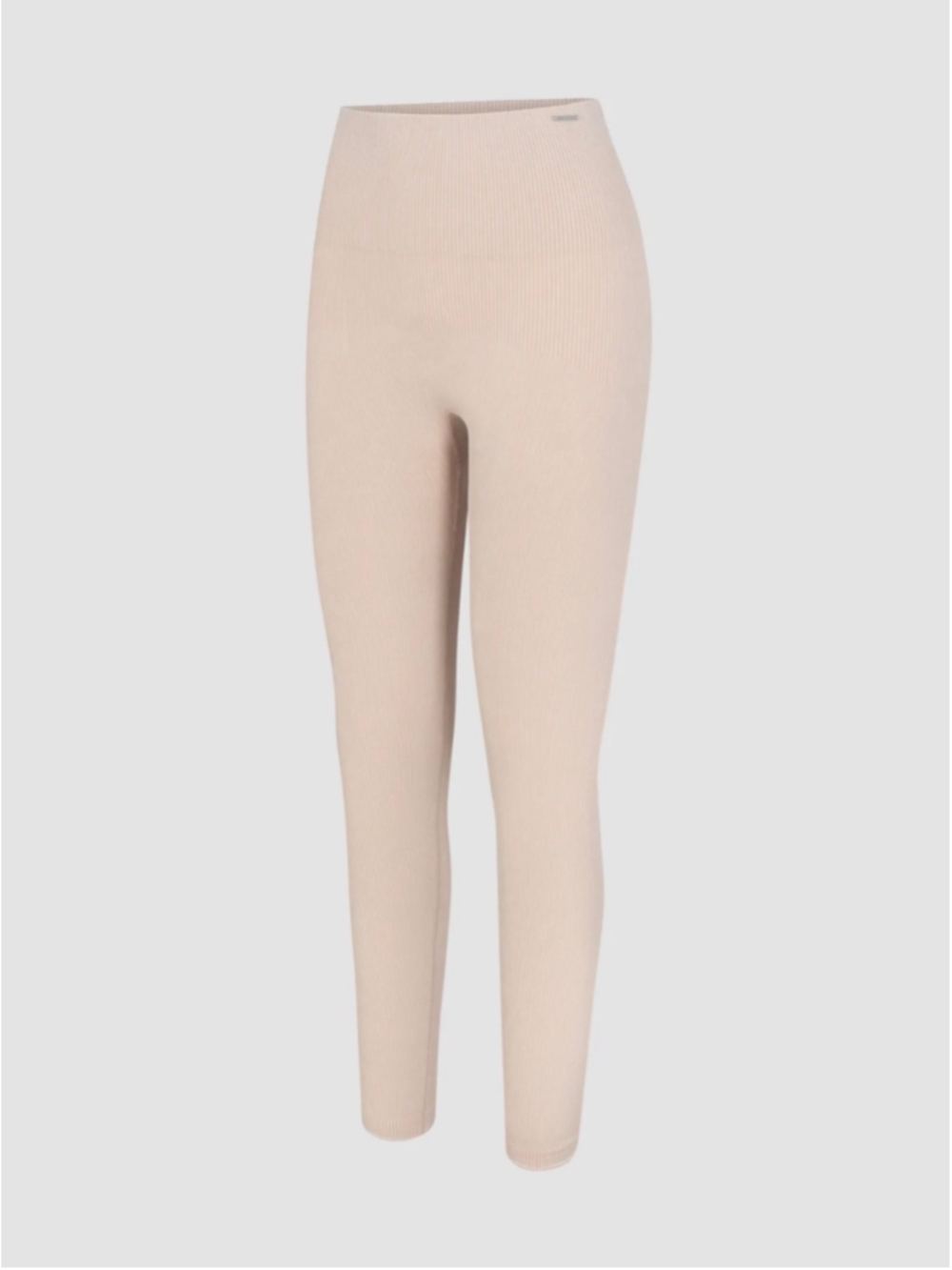 Savage X Fenty Ribbed Leggings Size S Beige by Rihanna Athletic Stretch High Ris
